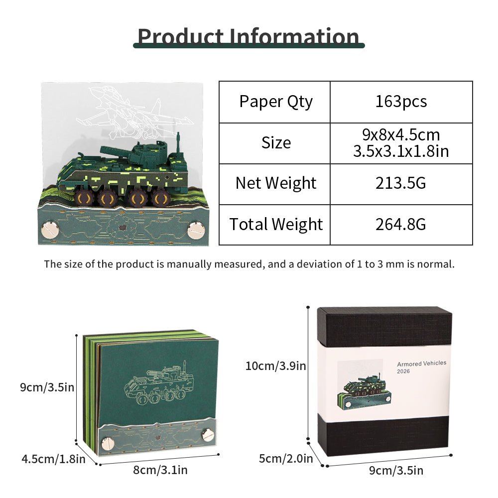 3D Calendar 2026 - Armored Vehicles