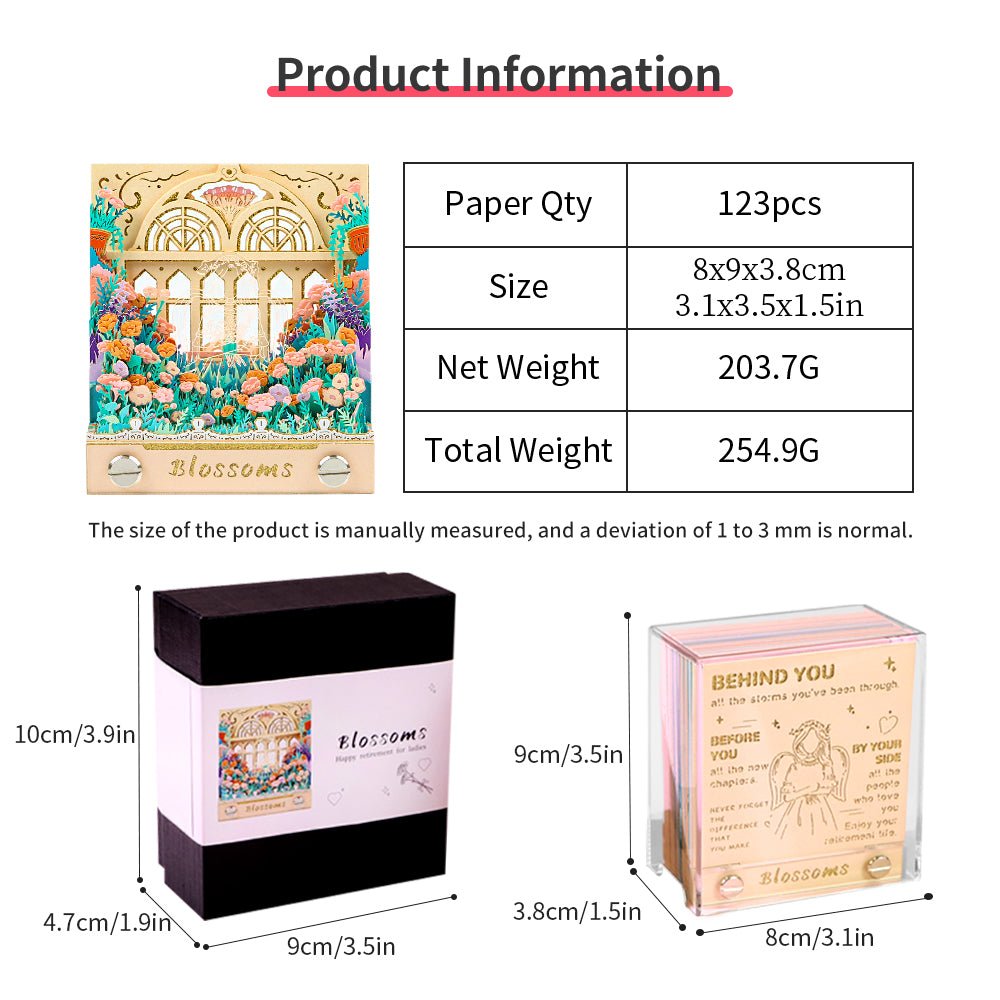 3D Calendar 2026 - Carnation