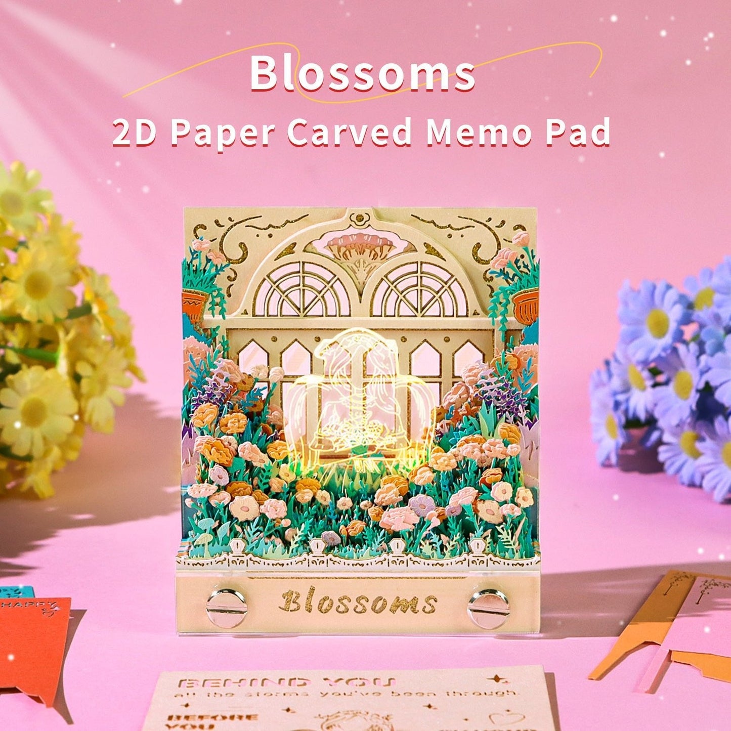 3D Calendar 2026 - Carnation