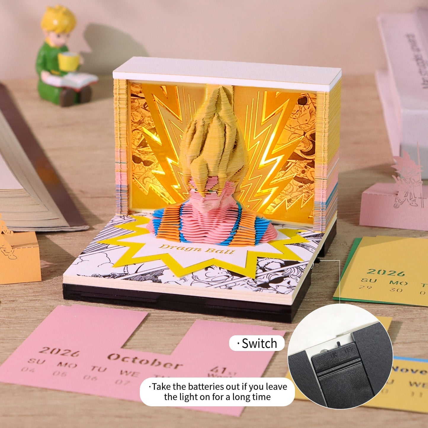 3D Calendar 2026 - Dragon Ball