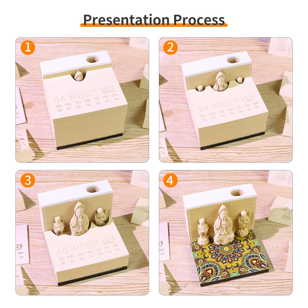 3D Calendar 2026 - Guanyin