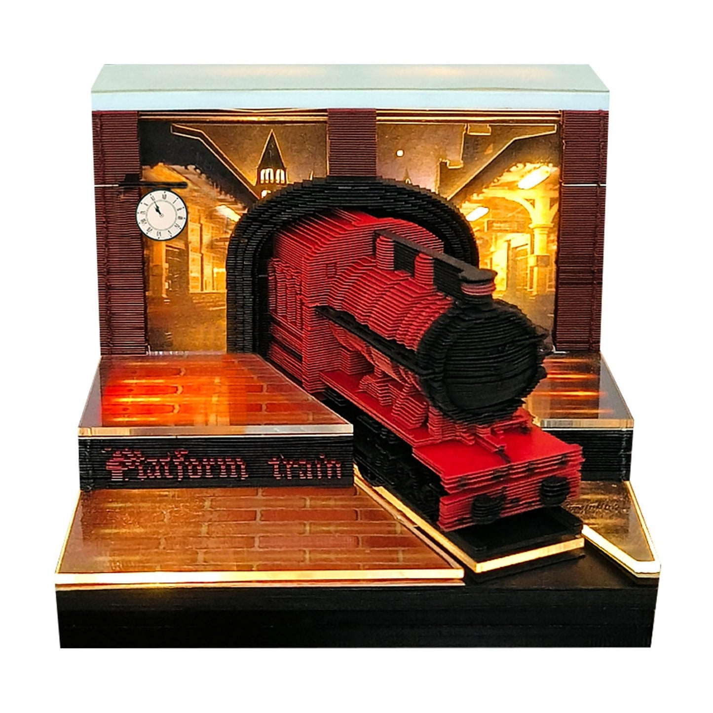 3D Calendar 2026 - Magic Platform Train