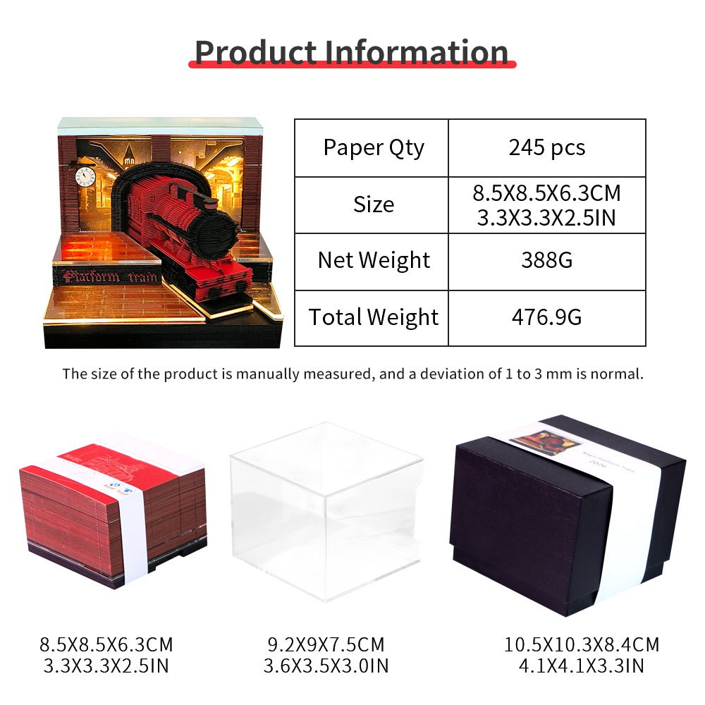 3D Calendar 2026 - Magic Platform Train