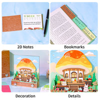 3D Calendar 2026 - Mushroom Hut