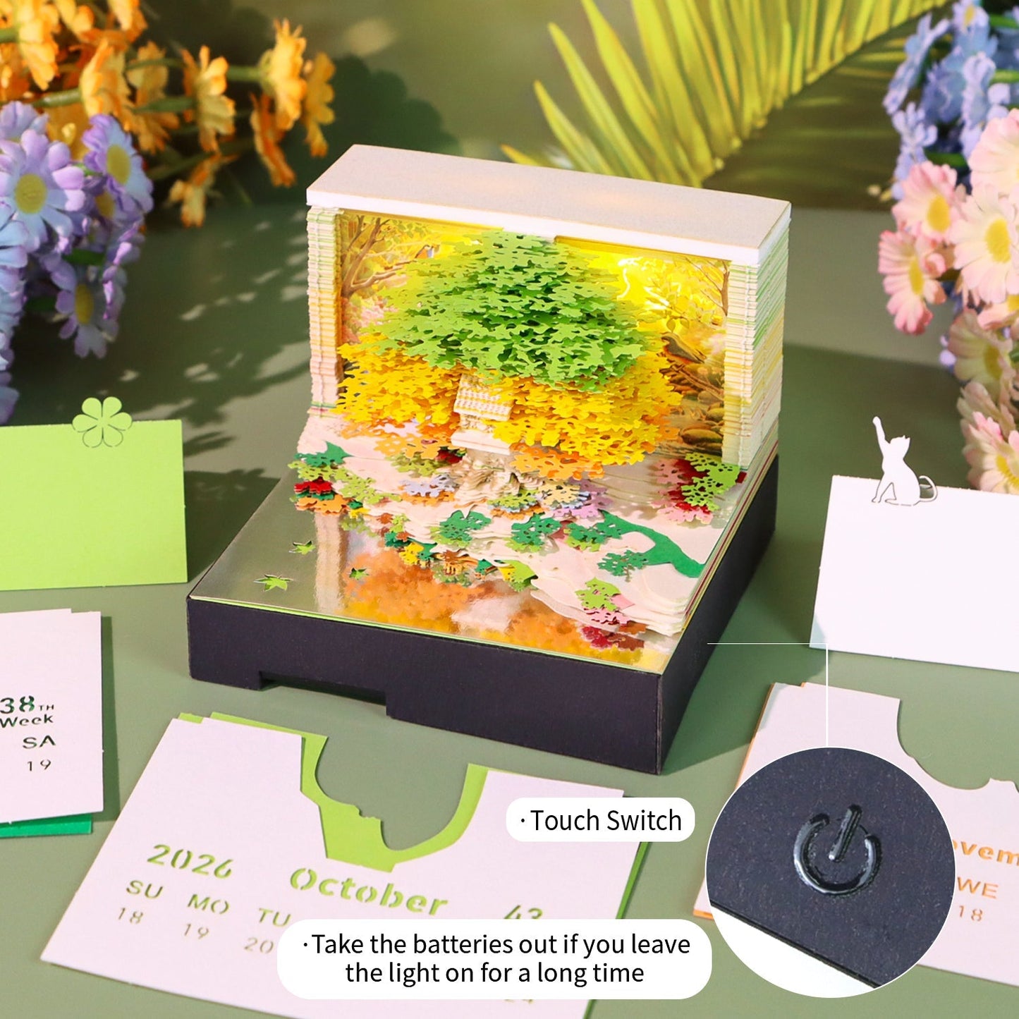 3D Calendar 2026 - Music Tree