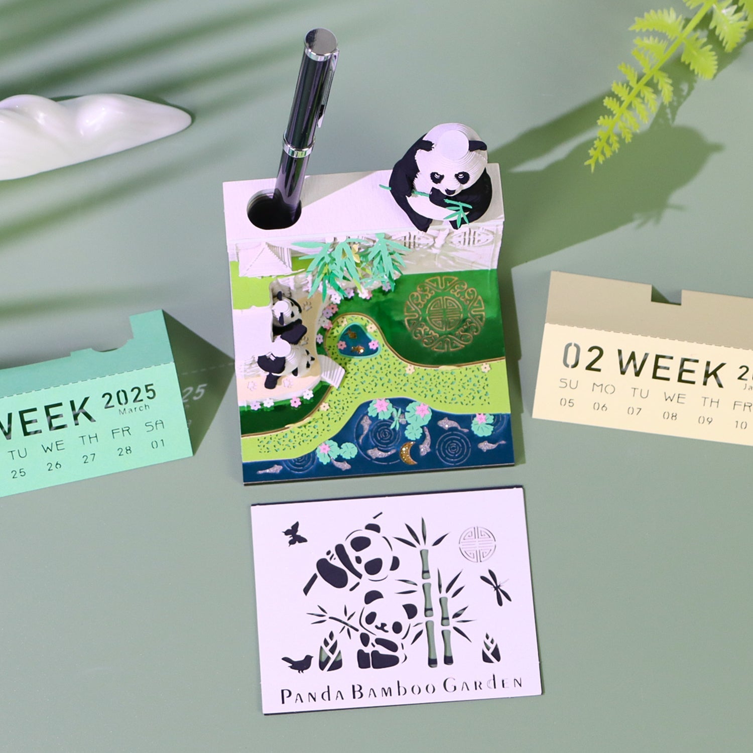 3D Calendar 2026 - Panda G – Unveil The Year