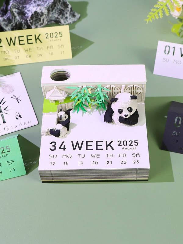 3D Calendar 2026 - Panda G