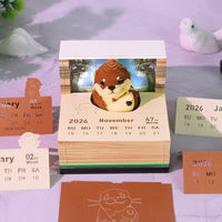 3D Calendar 2026 - Sea Otter