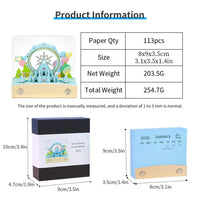 3D Calendar 2026 - Snowflake Ferris Wheel