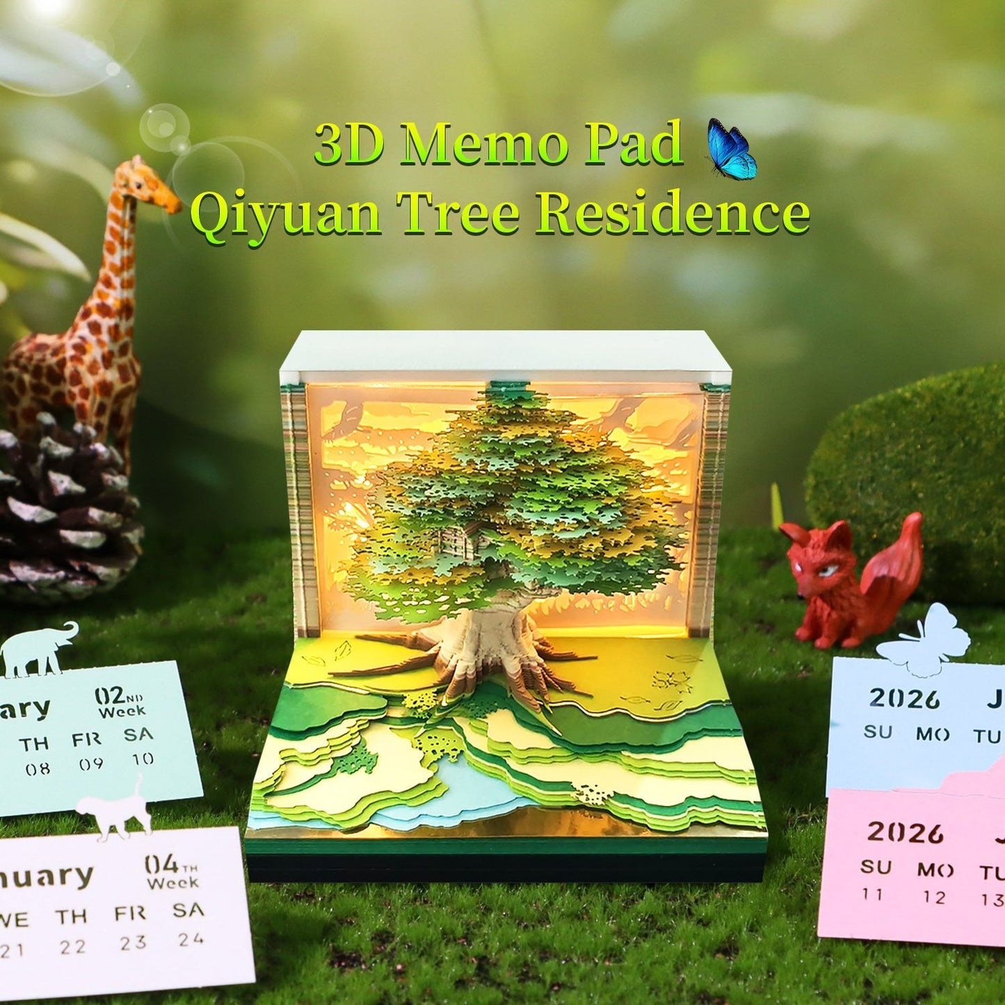 3D Calendar 2026 - Tree House D