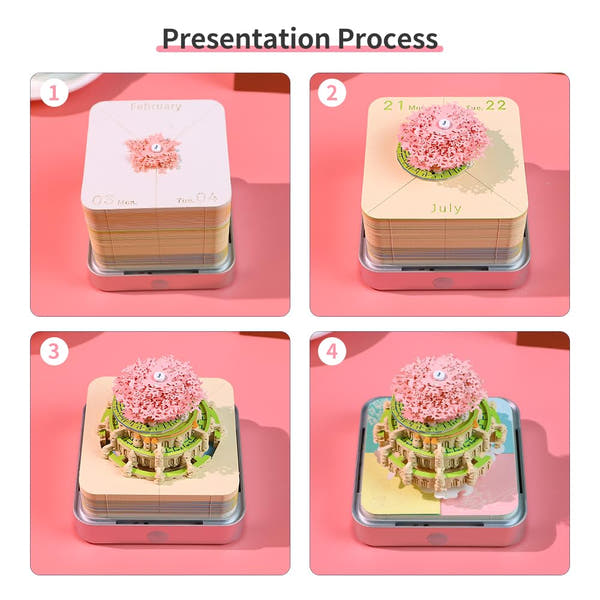 3D Calendar 2026 - Castle in Sky