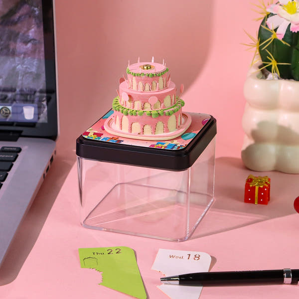 3D Calendar 2026 - Happy Birthday