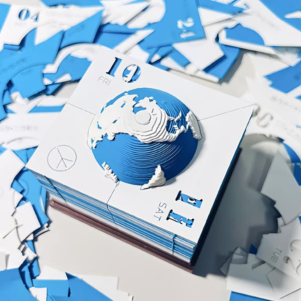 3D Calendar 2026 - Peace Earth