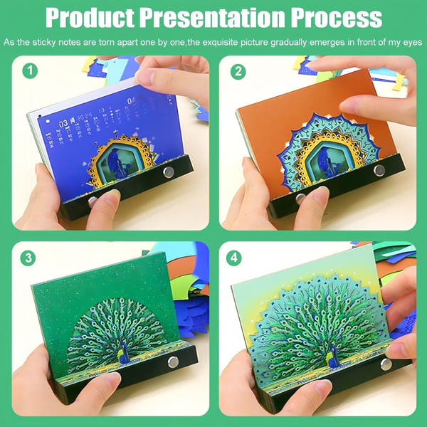 3D Calendar 2026 - Peacock