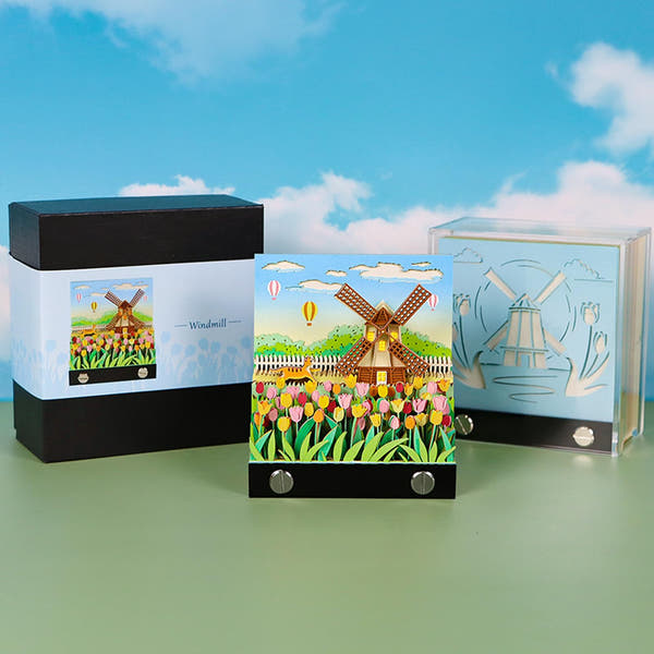 3D Calendar 2026 - Windmill